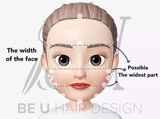 Come and Measure the shape of your FACE @BE U HAIR DESIGN